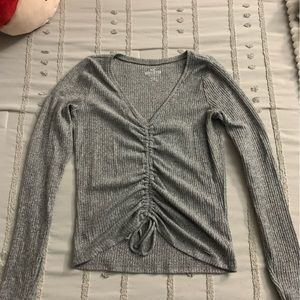 Medium Gray Long Sleeve Shirt from Hollister